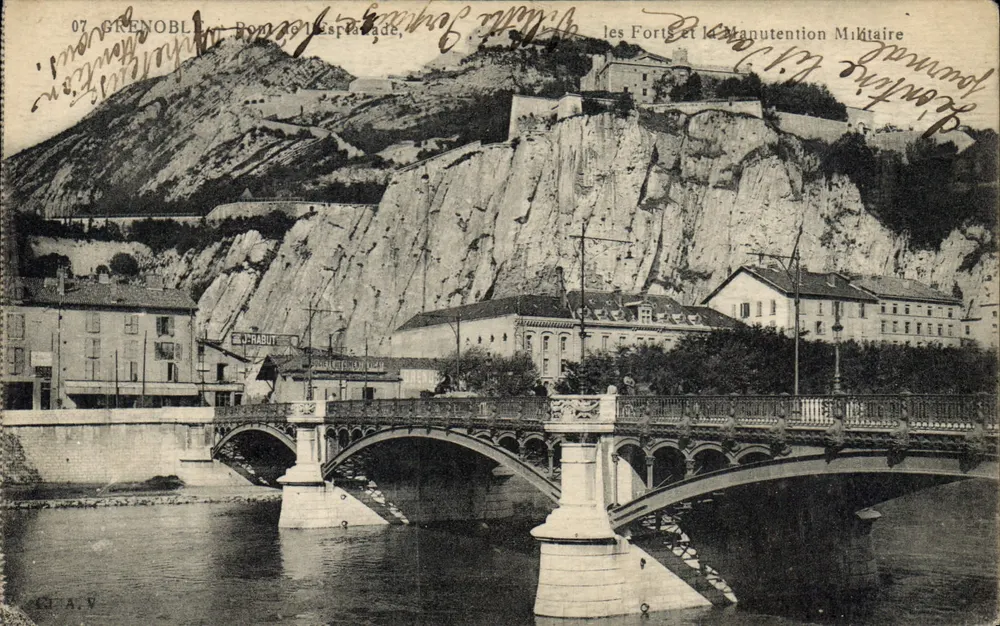 Grenoble — Bonne Espérance, forte i instalacja wojskowa — wydawca C.A.V. - Awers