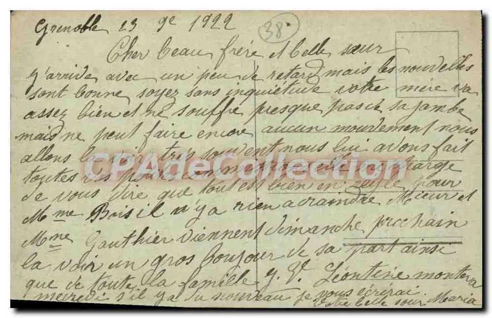 Grenoble — Bonne Espérance, forte i instalacja wojskowa — wydawca C.A.V. - Rewers