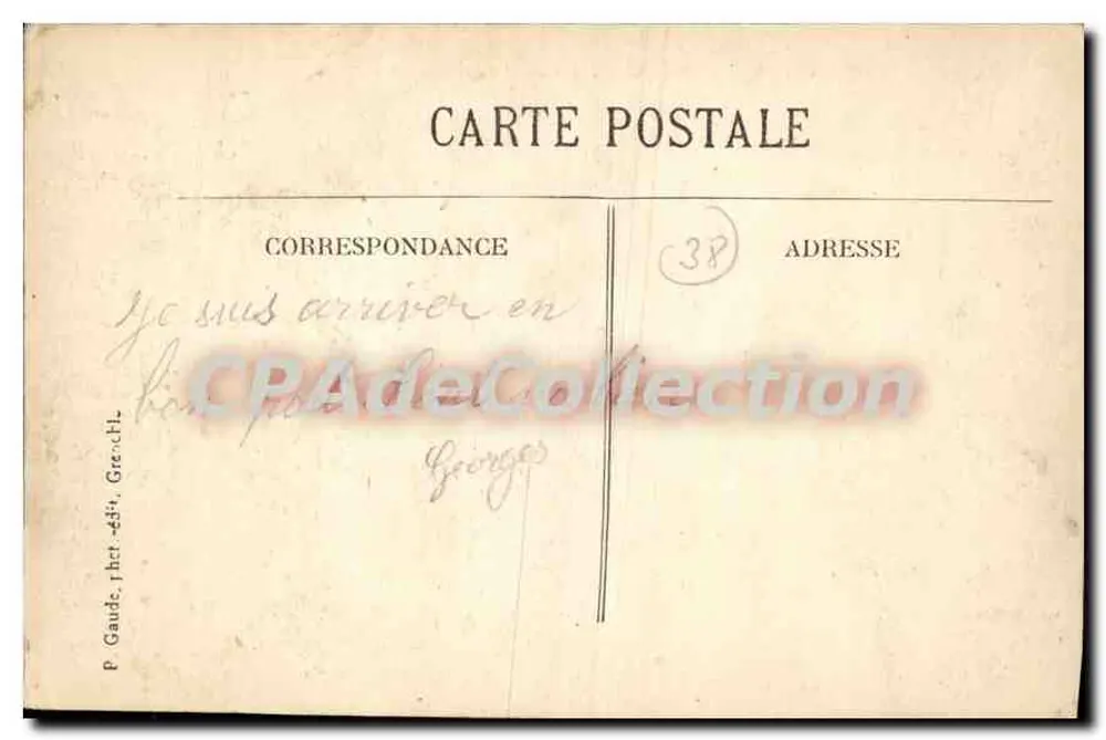 Grenoble — Allgemeiner Blick und die Alpenkette — P. Gaude, phot. 38 - Rückseite