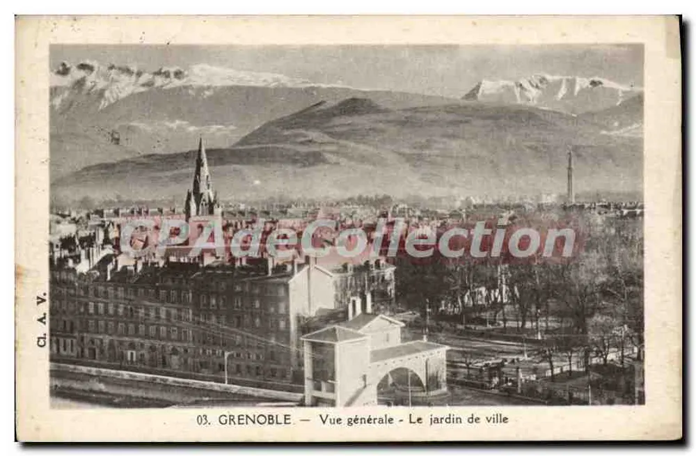 Grenoble — Allgemeiner Blick — Der Stadtpark — C.I.A.V. Nr. 03 - Vorderseite