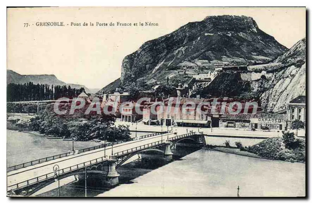 Grenoble — Brücke der Porte de France und der Néron — Edition M. Boarcier, Nr. 77 - Vorderseite