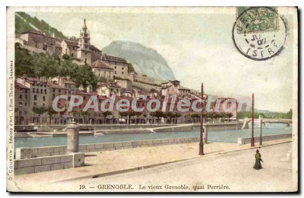 Grenoble. Alt-Grenoble, Quai Perrière — Editions G. Gouët, Grenoble, Nr. 19 - Vorderseite