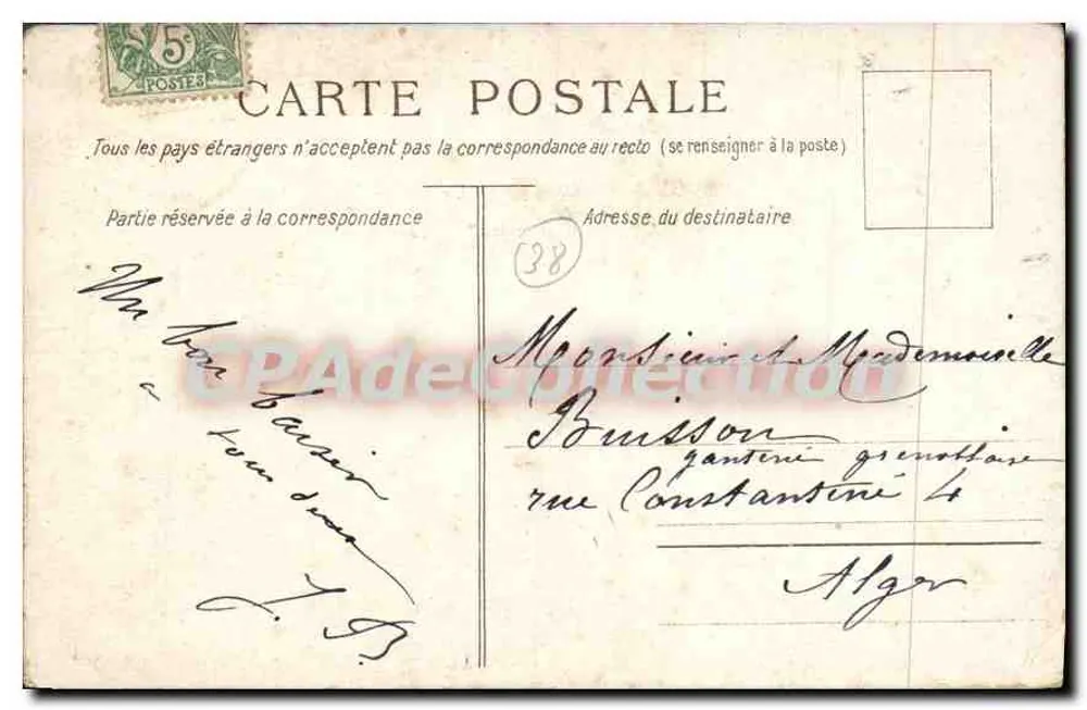 Grenoble. Alt-Grenoble, Quai Perrière — Editions G. Gouët, Grenoble, Nr. 19 - Rückseite