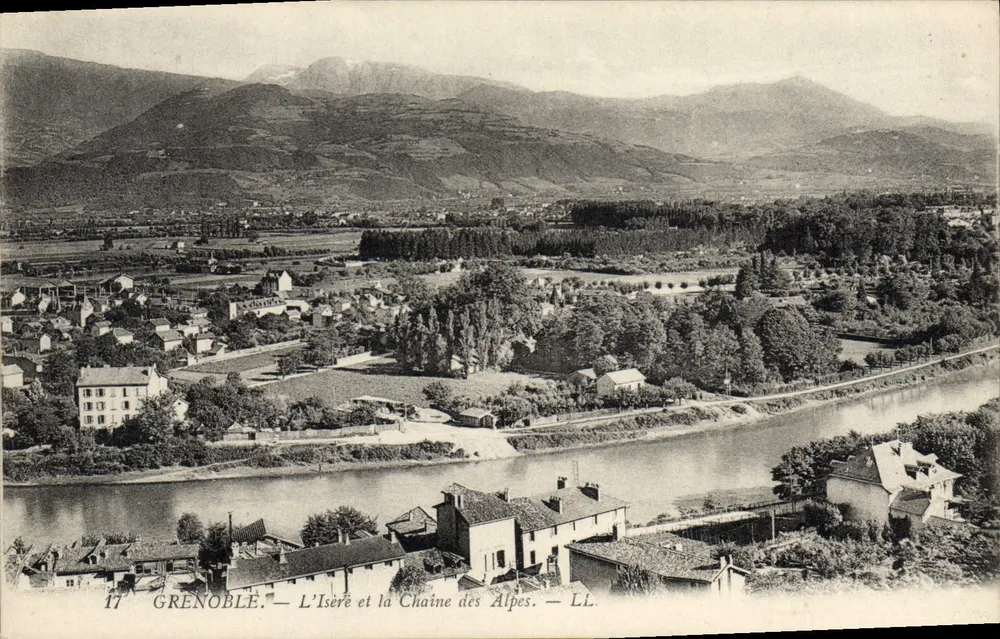 Grenoble — Die Isère und die Alpenkette — LL. - Vorderseite
