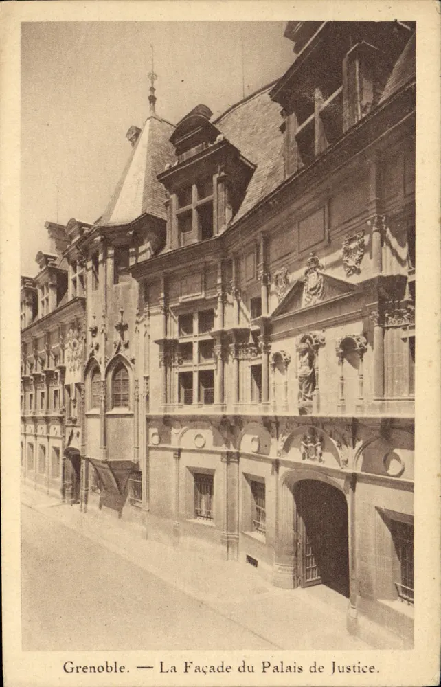 Grenoble — Fachada do Palácio de Justiça — Edições J. REY, n°38 - Frente