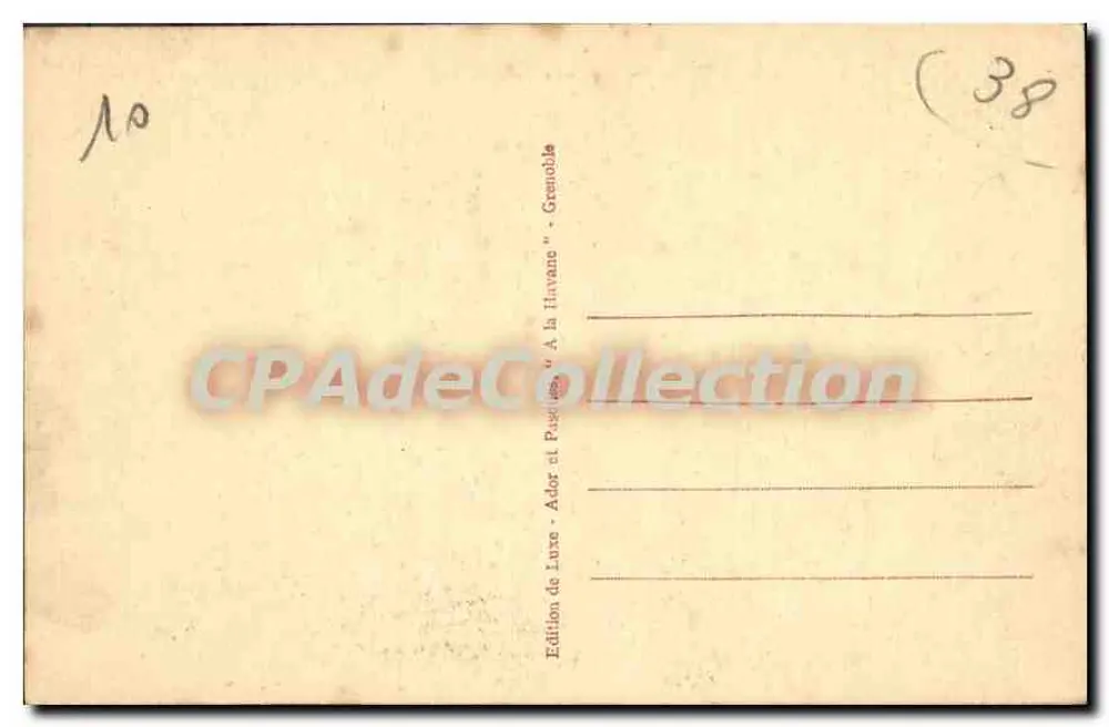 Grenoble - A Porta Saint-Laurent — editor A.P. (Ador e Puech) - Verso