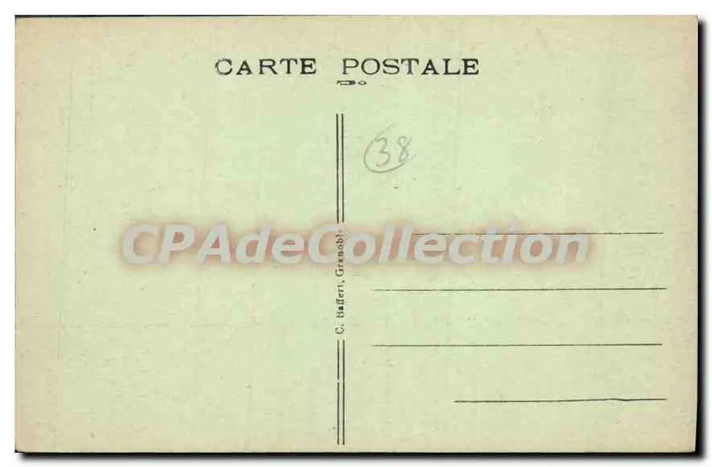 Grenoble - Perspektive der Avenue Alsace-Lorraine und der Station — C. Baffieri, Nr. 106 bis - Rückseite