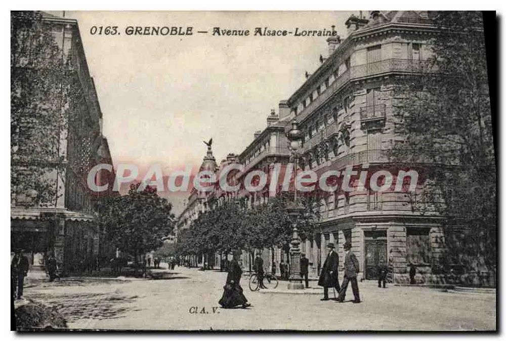 Grenoble — Avenida Alsace-Lorraine — CPAdeCollection, n° 0163 - Frente
