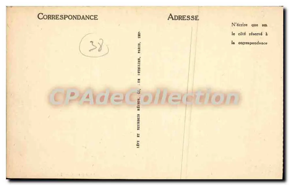 Grenoble — Avenue Alsace-Lorraine und die Alpen — LL - Rückseite