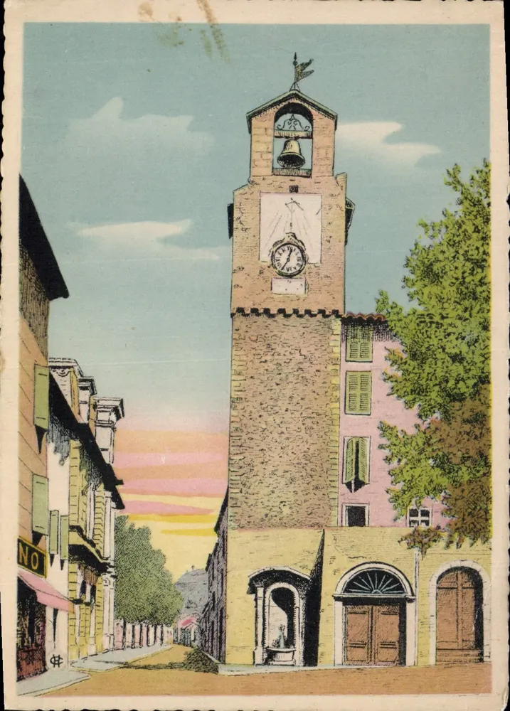 Dieulefit (Drôme) — La Vecchia Orologia — Edizione H. Harthale, Tabacs - Recto