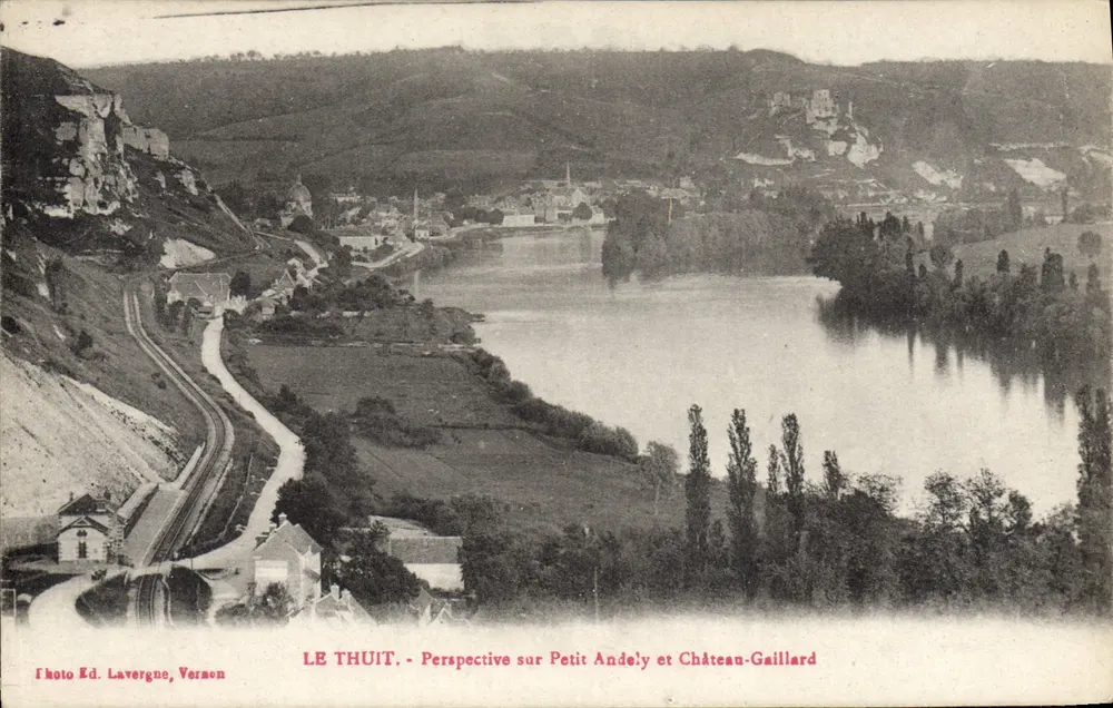 Le Thuit - Ansicht von Petit Andely und Château-Gaillard - Vorderseite