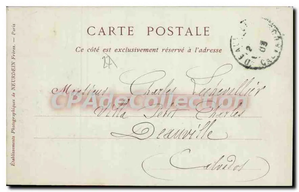 Le Neubourg — Rest des alten Schlosses — Collections ND Phat - Rückseite