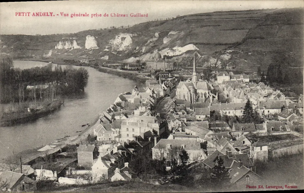 Petit-Andely — Allgemeiner Blick vom Château Gaillard — Photo Ed. Lavergne, Verneuil - Vorderseite