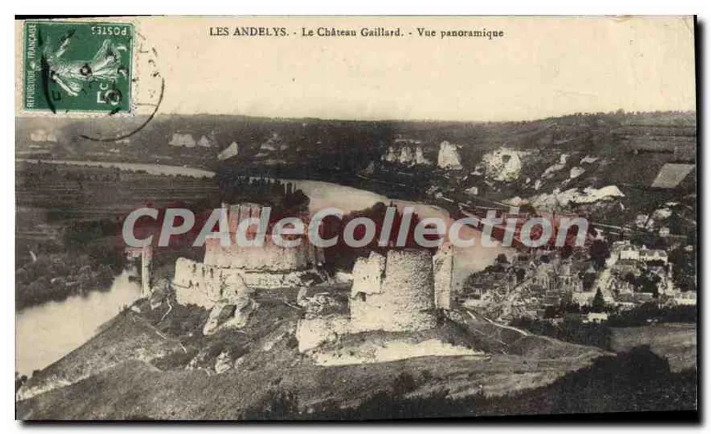 Les Andelys - Schloss Gaillard - Panoramablick - Vorderseite