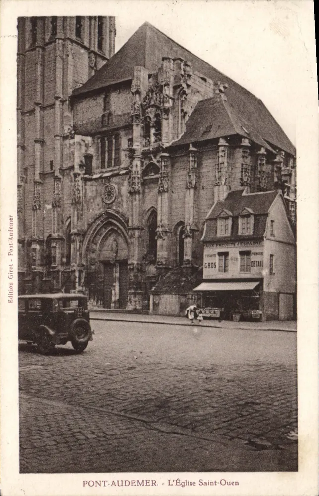 Pont-Audemer - La Chiesa di San Ouen — Edizione Girot - Pont-Audemer - Recto