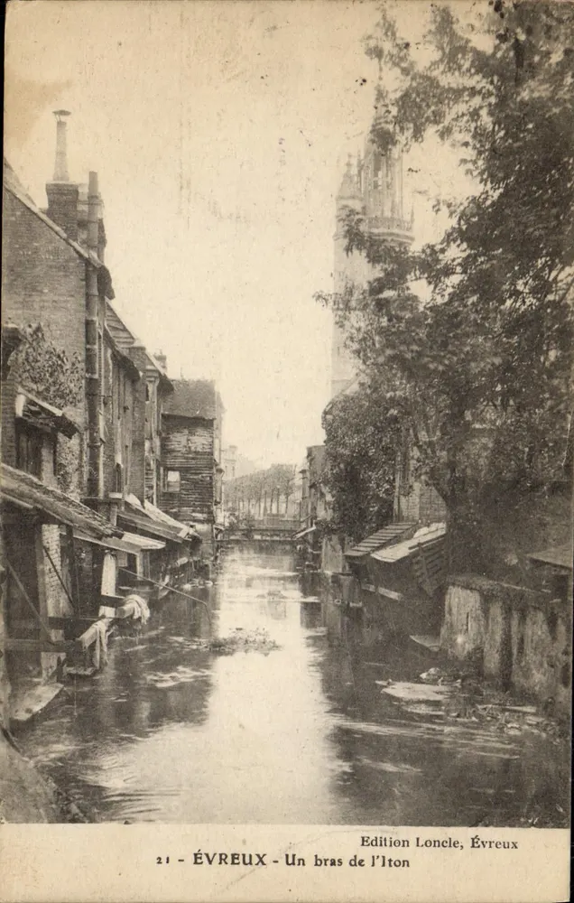 Évreux - Un bras de l'îton — Édition Loncèle, Évreux, n°21 - Voorkant