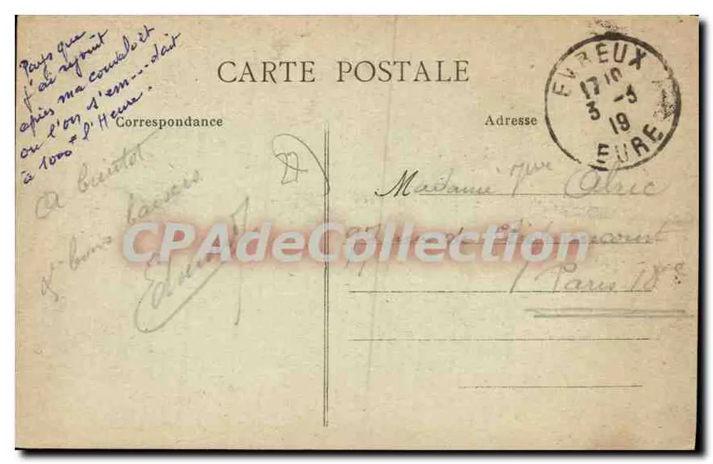 Évreux - Un bras de l'îton — Édition Loncèle, Évreux, n°21 - Achterkant