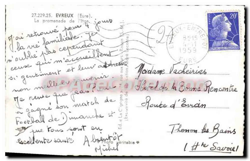 A Cegonha — Évreux (Eure) — Ed. A Cegonha - Verso