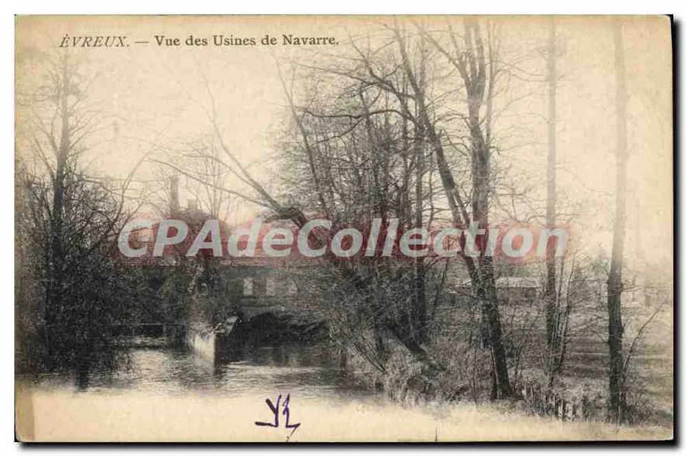 Évreux — Vista das Fábricas de Navarre — Editor não identificado - Frente