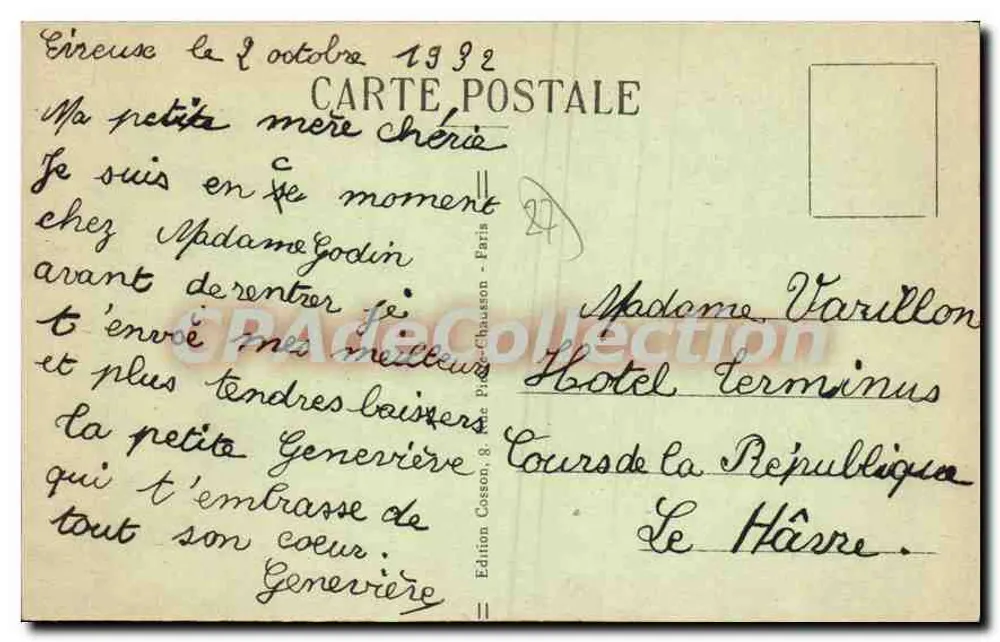 Évreux — O Pont de Harrouard — C. M. - Verso