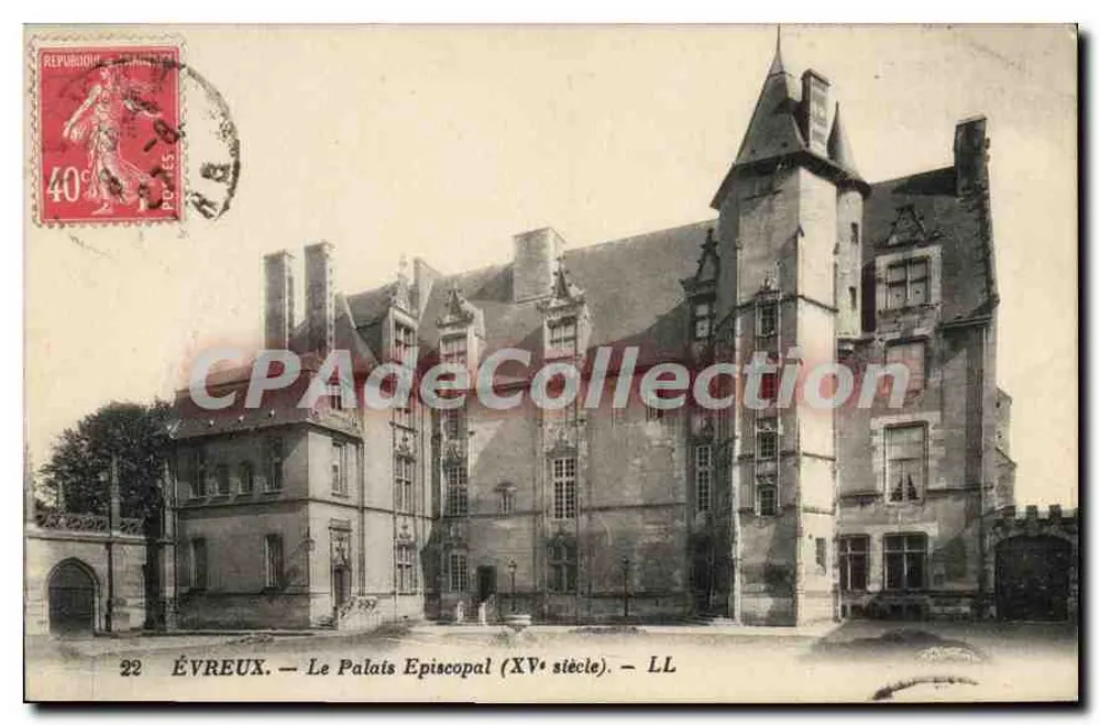 Évreux — O Palácio Episcopal (século XV) — LL - Frente