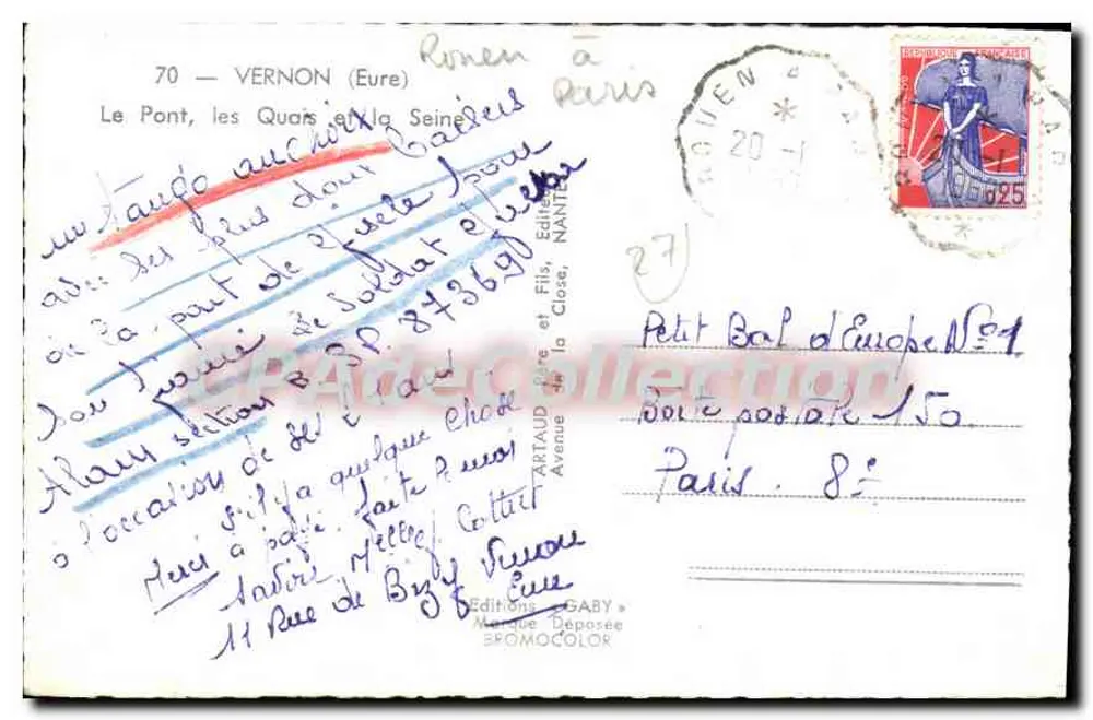 Die Kohlblütenbrücke in Vernon — Verlag Gaby, Nr. 70 - Rückseite