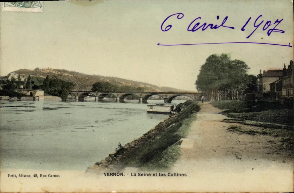 Vernon - De Seine en de Heuvels — Petit, uitgever, 48, Rue Carnot - Voorkant