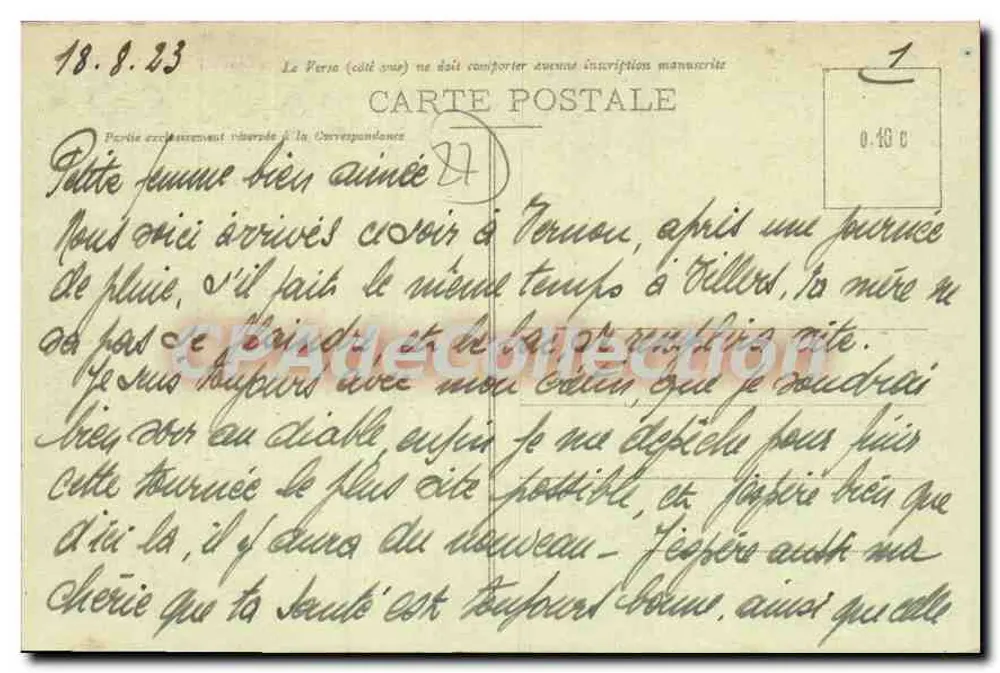 Vernon (Eure) — Der Denkmal und die Avenue Victor-Hugo — Foto. Verlag Laverge, Vernon - Rückseite