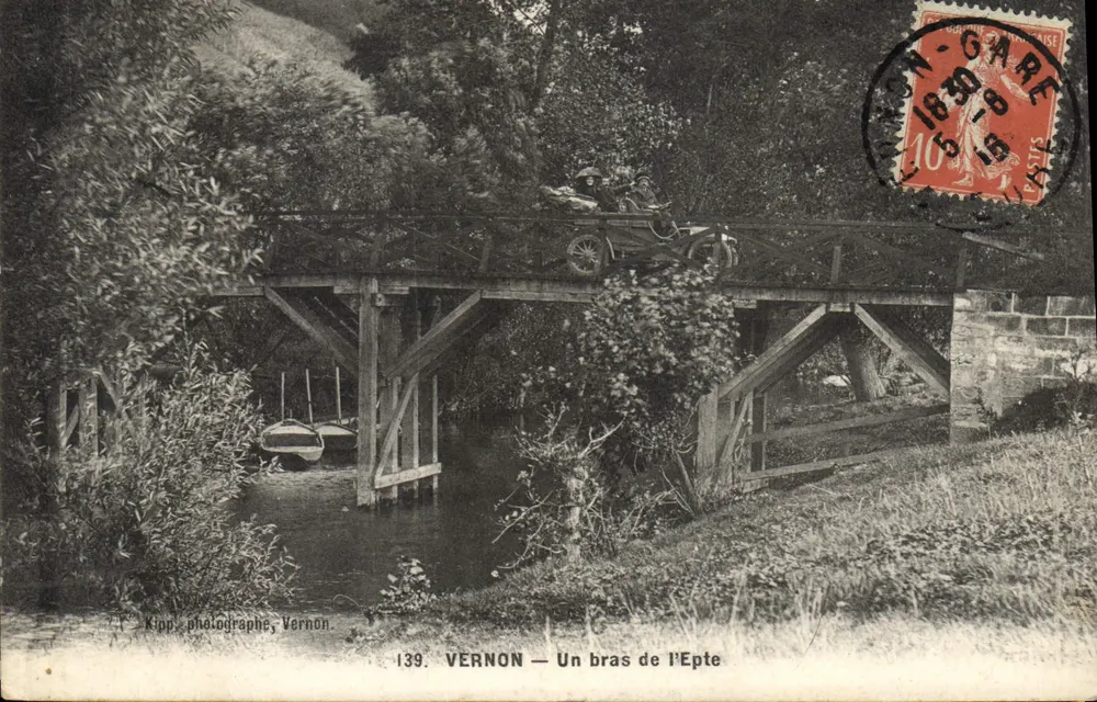 VERNON — Um braço do Epte — Kipp, fotógrafo, Vernon, n°139 - Frente