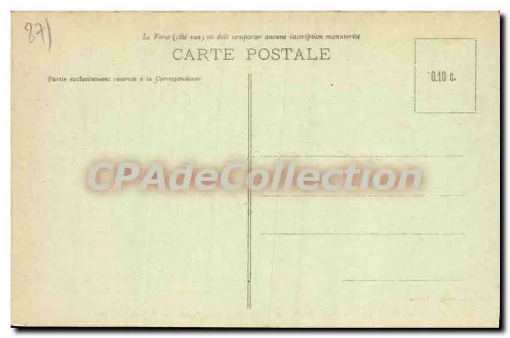 Vernon (Eure) - O Velho Moinho (Sala central) — por autorização de M. Jean Nougaret - Verso