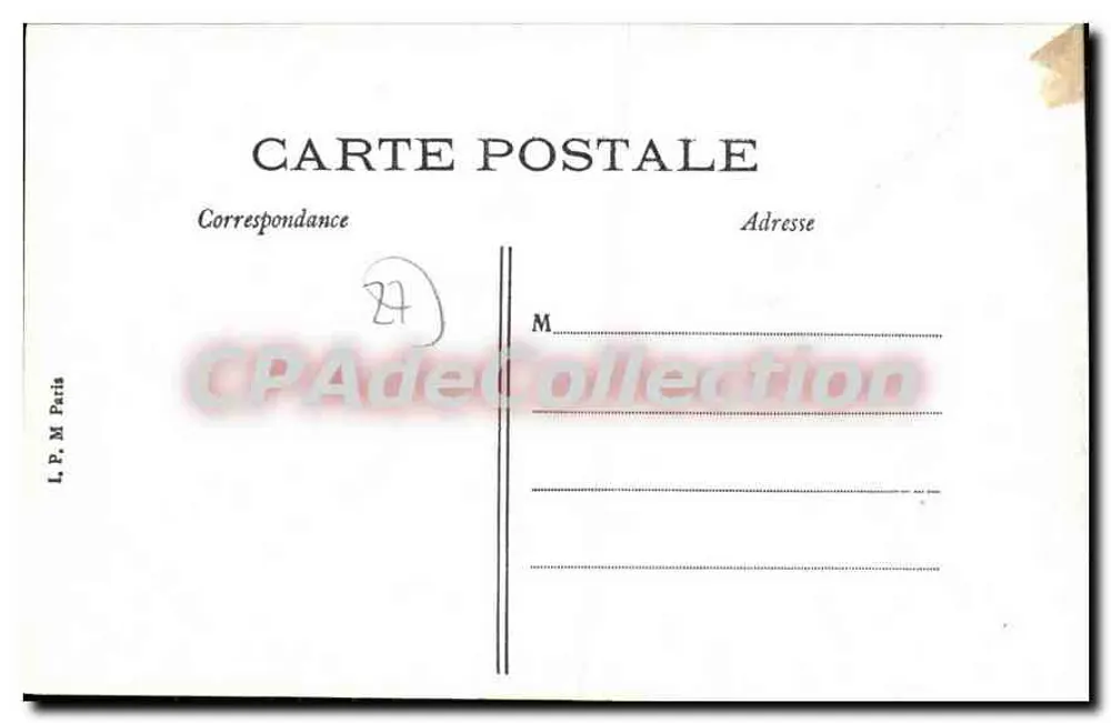 Louvières — Igreja de Nossa Senhora — Edição E. Barbier, Louvières - Verso