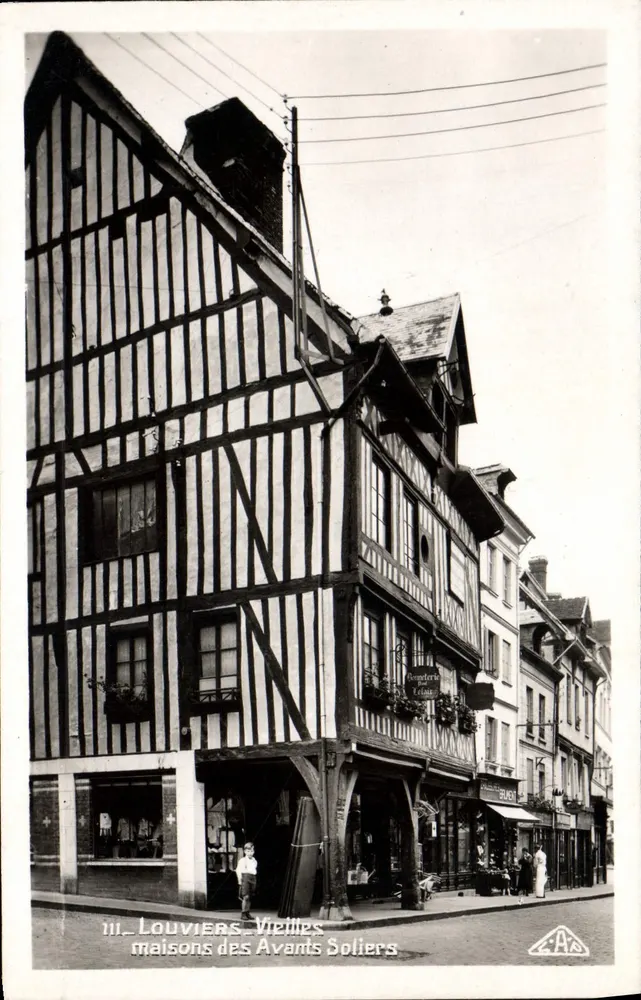 Louvières - Alte Häuser der Avants Soliers — Verlag A.A. Nr. III - Vorderseite
