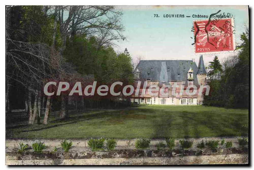 Louvières — Castelo de Saint-Hilaire — CPAdeCollection - Frente