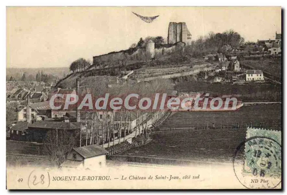 Nogent-le-Rotrou — Schloss Saint-Jean, Südseite — ND Phot - Vorderseite