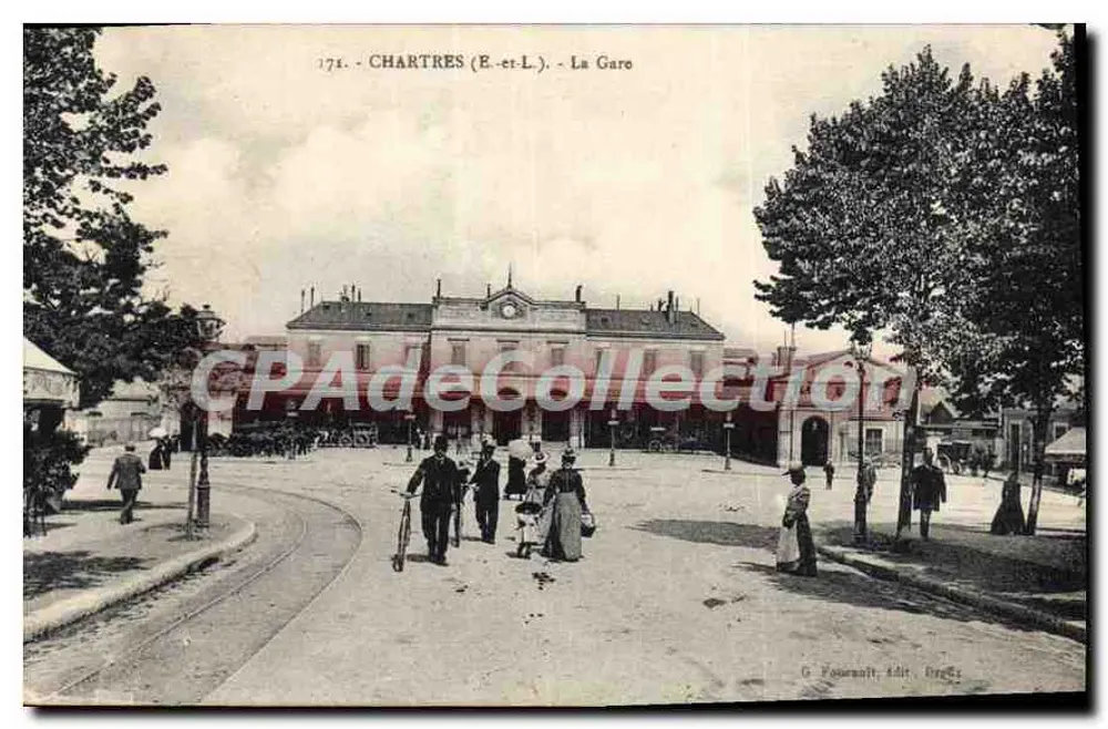 Chartres (E.-et-L.) - A Estação — G. Fournault, Adit, Orgeval - Frente