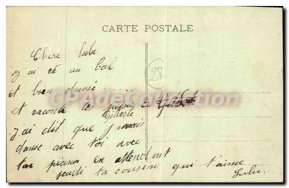Chartres (E.-et-L.) - A Estação — G. Fournault, Adit, Orgeval - Verso