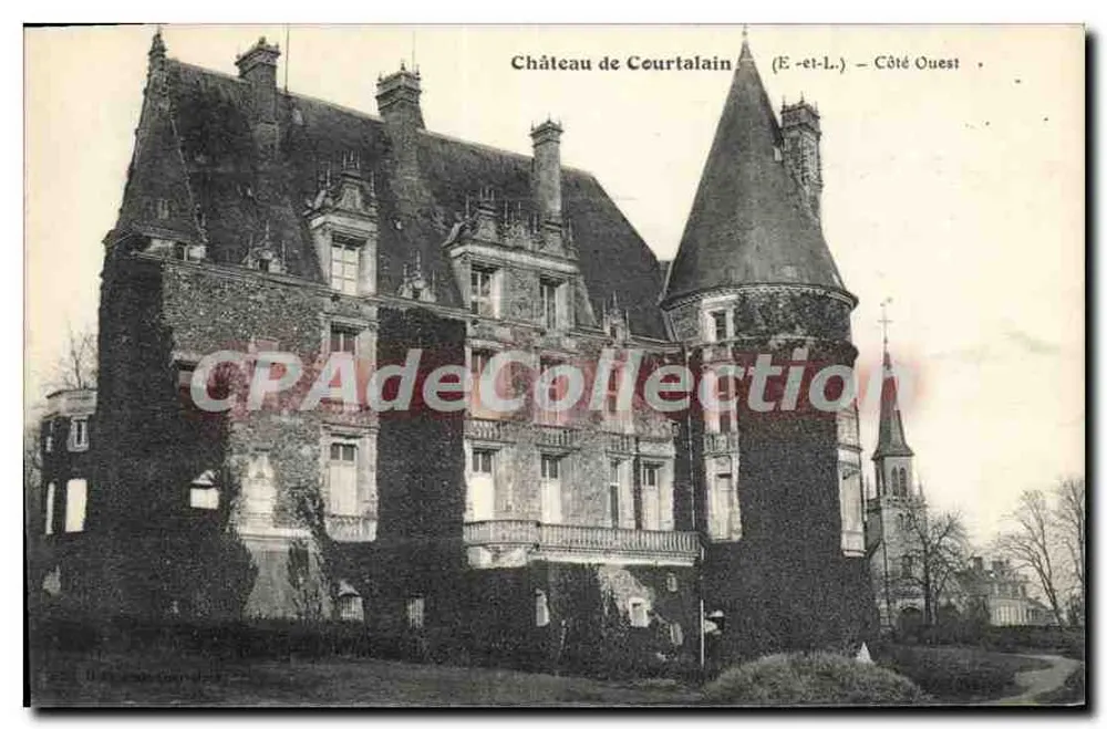 Schloss Courtalain (E-et-L.) — Westseite — Verlag nicht sichtbar - Vorderseite