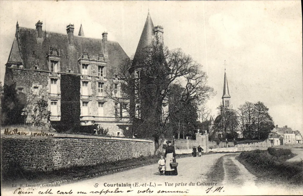 Courtalain (E.-et-L.) — Aufnahme vom Calvary — Verlag H. Lecomte, Courtaulain - Vorderseite
