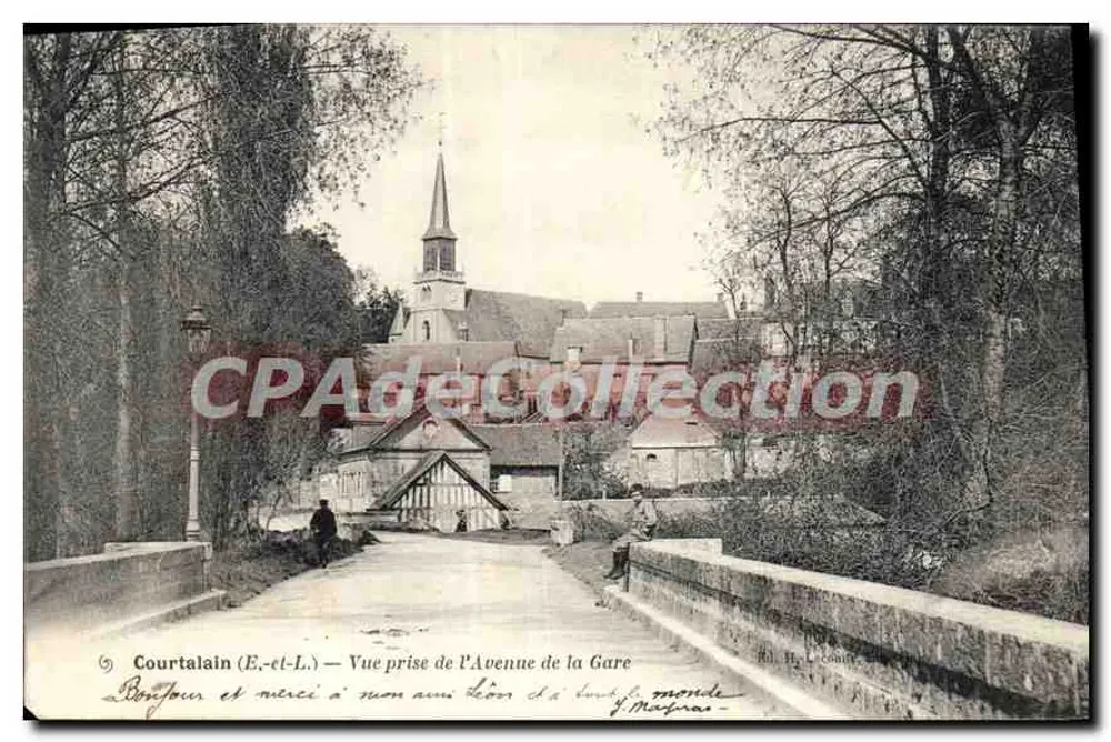 Courtalain (E.-et-L.) — Blick vom Avenue de la Gare — H. Lecomte - Vorderseite