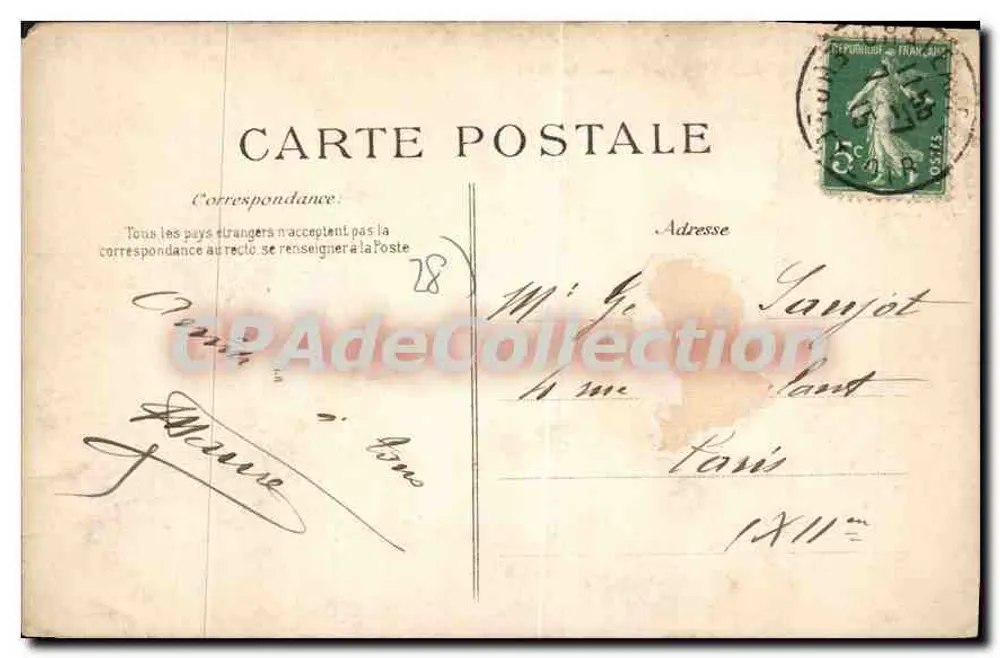 Ambientes de CHATEAUDUN — Castelo de Mémillon — n°105 - Verso