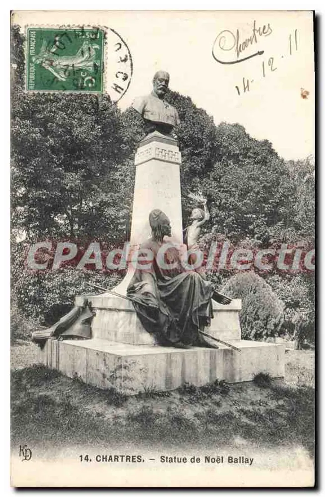 Chartres — Estátua de Noël Ballay — KD - Frente