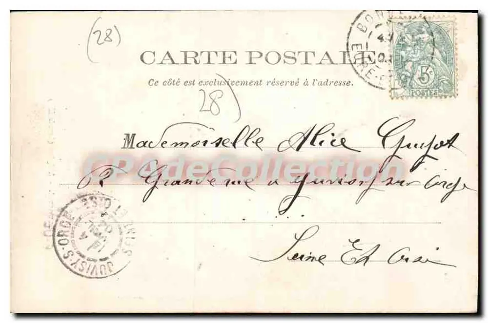Bonneval — A Igreja (fachada Leste) — Imp. Laussot, Châteaudun - Verso