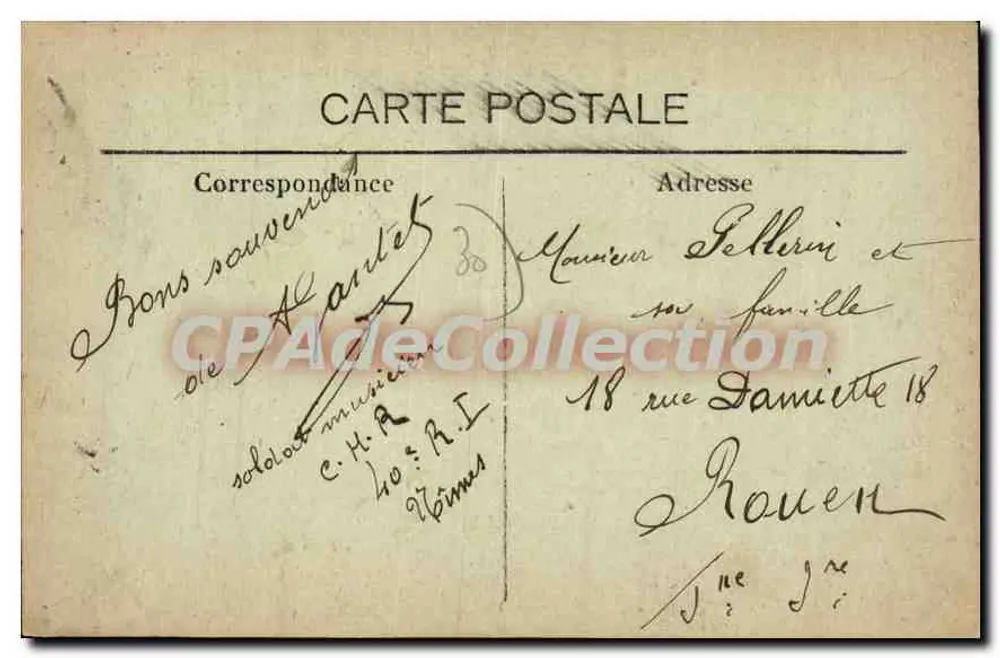 NIMES — O Boulevard Victor Hugo — No fundo, o Grande Teatro e a Torre Magne - Verso