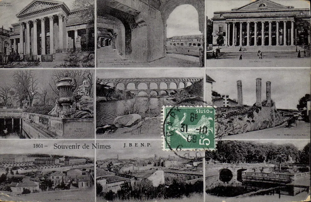 Nîmes — Lembrete de Nîmes — J.BEN.P. - Frente