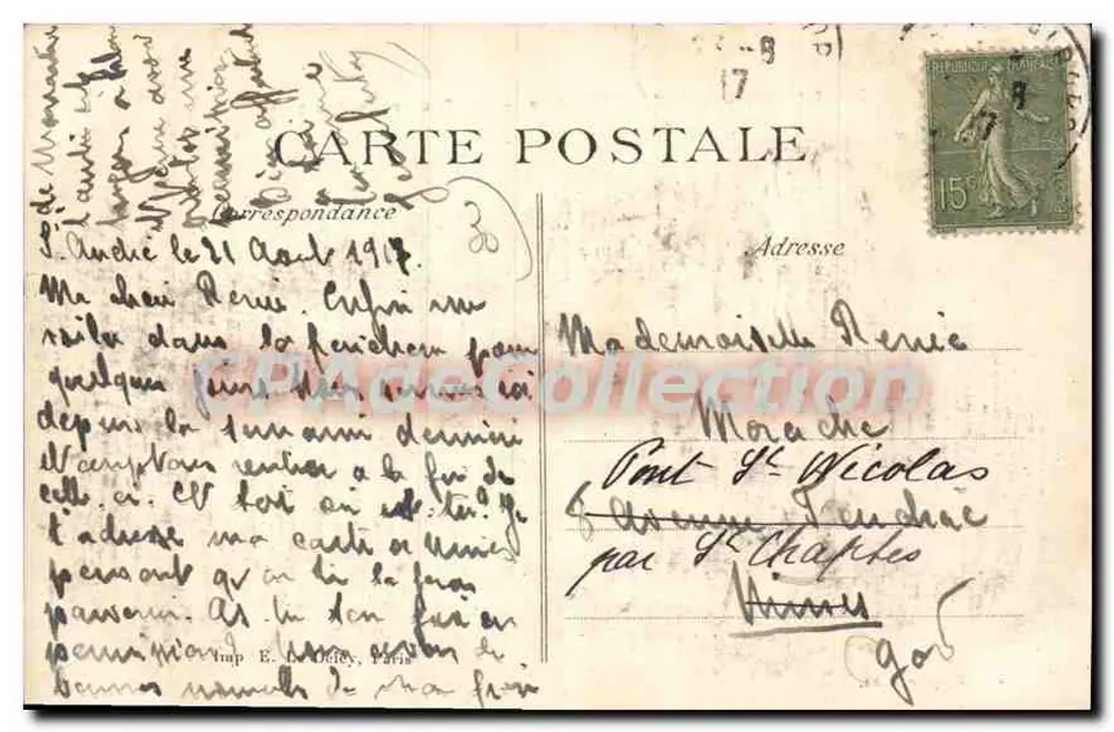 Saint-André-de-Valborgne (Gard) — Les Rochers de l'Hospitalet — Lith. Pogues, édit. - Verso