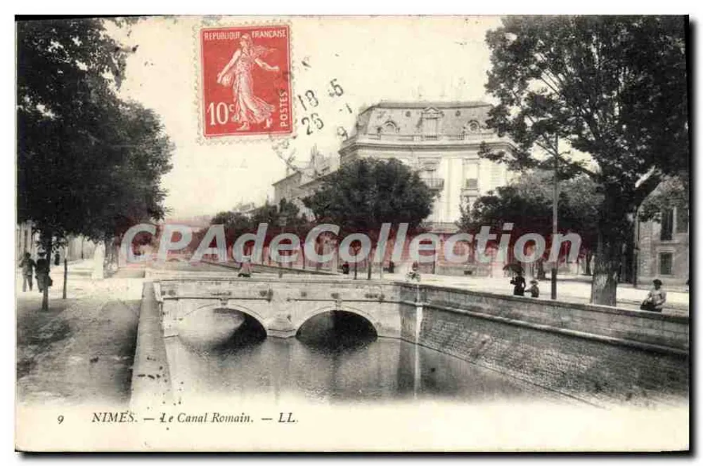 Nîmes — O Canal Romano — LL. — Editor LL. - Frente