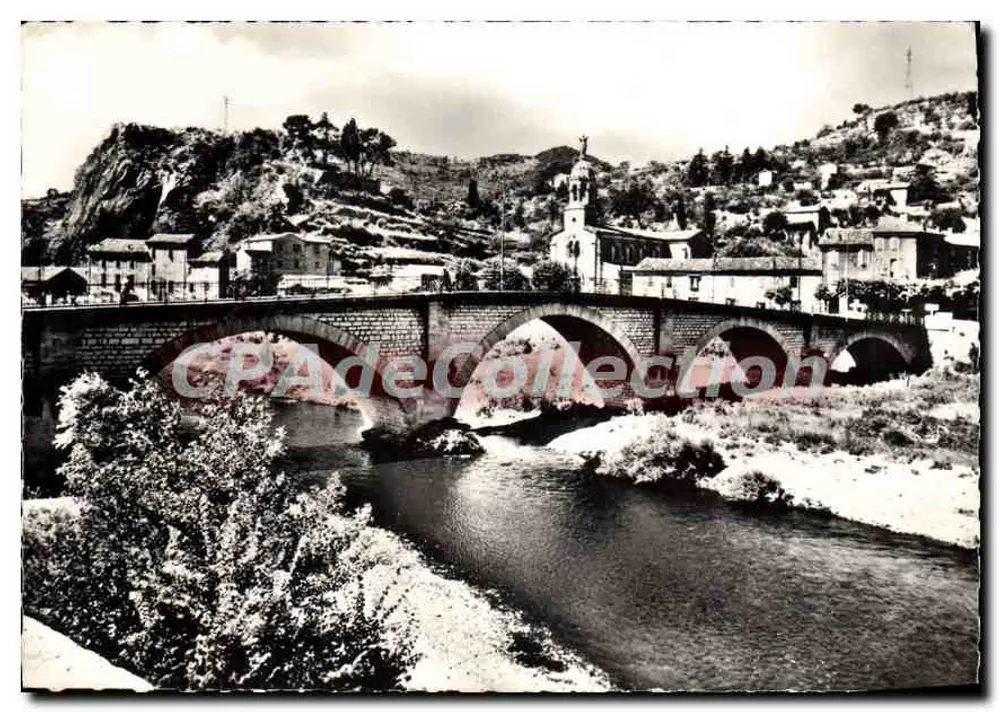 Alès (Gard) — Pont sobre o Gardon, à direita a igreja Nossa Senhora de Rochebelle — Éditions du Grébo, Paris - Frente