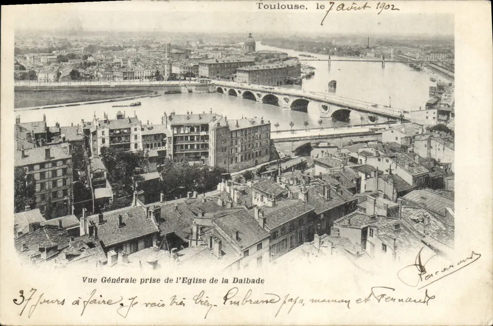 Toulouse, allgemeiner Blick vom Kirchhof Dalbade — Verleger Tarcour, Seriennummer nicht sichtbar - Vorderseite