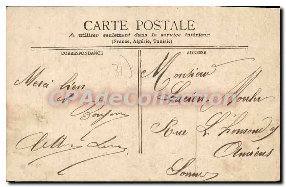 Festa das Flores de Luchon — 1903 — M.J.S. - Verso