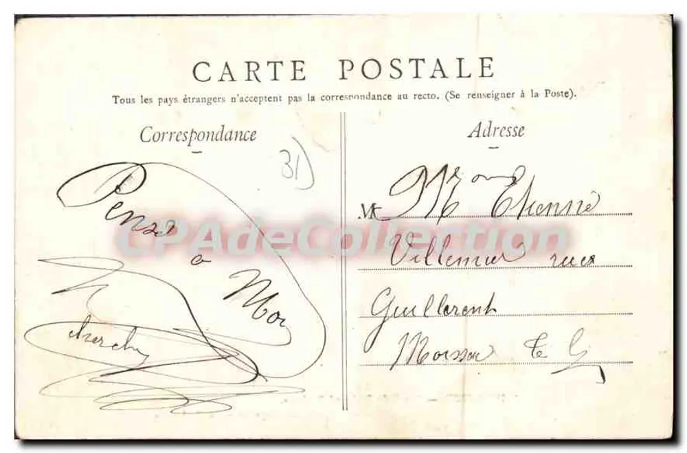Toulouse — Entrada do Boulevard Strasbourg — Edição especial dos Lojas 'Au Capitole' - Verso